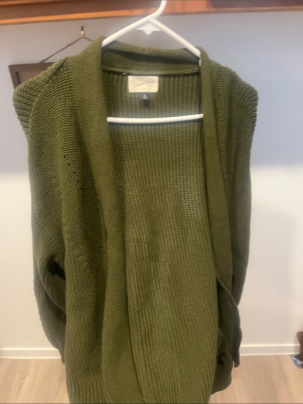 Universal Thread Olive Green Open Cardigan Sweater